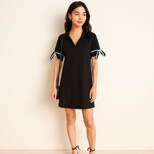 Roz & Ali Black Collared Polo Dress